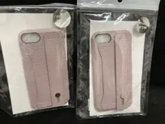 iPhone 8/7/SE レザー風ケース 2個セット