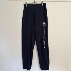 限定　京都大学 ロゴ入り イージーパンツ スウェット　ネイビー