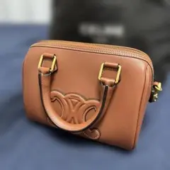 CELINE スモールボストン スムースカーフスキン