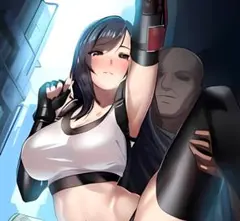 A4　ポスター　美少女　美女　FF ティファ　ファンアート