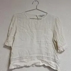AMERICAN EAGLE 半袖シャツ アイボリー
