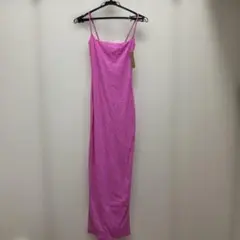SKIMS ピンク キャミワンピース ロング