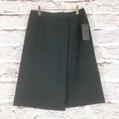 r223 ICB ダークグレー ストライプ タイトスカート