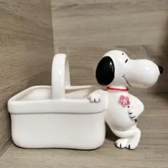 スヌーピーのビンテージセラミックプランター