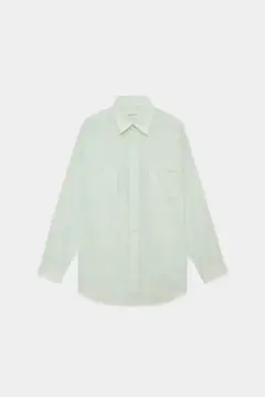 オーガニックペルーピマコットン60/-ローン /テントロングシャツ, Green
