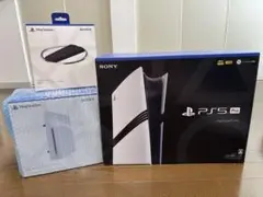 【新品未使用】PS5Pro 本体、ディスクドライブ、縦置きスタンド