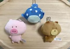 ♯消しかす。ぬいぐるみ　3つセット　クオリア