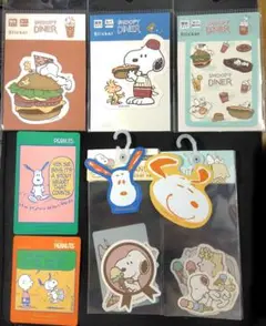スヌーピー　ダイカット　ステッカー