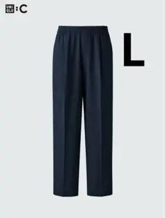 【新品】UNIQLO C 感動タックパンツ ネイビー L