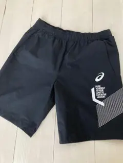 アシックス ブラック ショートパンツ Mサイズ