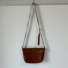 recurrence ブラウンレザーショルダーバッグ