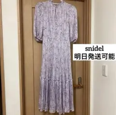 【本日発送可能】値下げ snidel スナイデル フラワープリント ワンピース