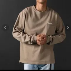 ダファーピグメント染めオーバーサイズビッグシルエットロングTシャツＭ
