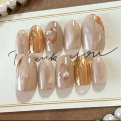 ニュアンスネイルチップ シンプル 大人 ぷっくり ミラーネイル 7