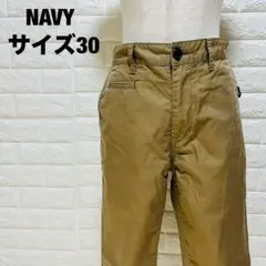NAVY チノパン サイドポケット付き サイズM 七分丈 ロールアップ【553】