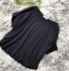 any SIS【M相当】オフショルダー Tシャツ 紺 軽量 春夏