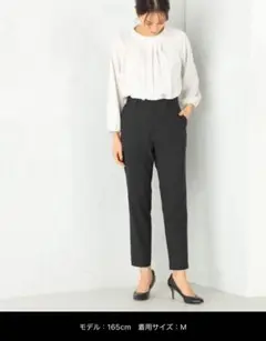 【新品＊未使用】 GALLORIA キレメクパンツ（黒×Mサイズ）