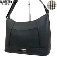 ✨美品 BURBERRY バーバリー ショルダーバッグ ノバチェック ブラック