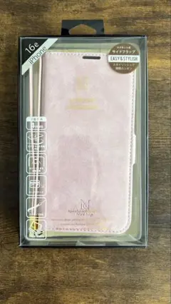 iPhone 16e 手帳型ケース ピンク