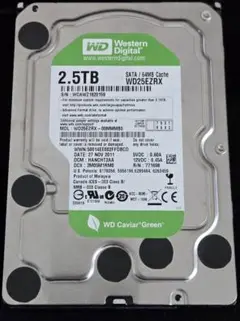 HDD 2.5TB WD25EZRX WD 2561時間