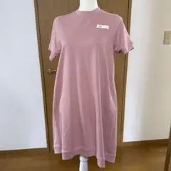 イルグッフォ　IGロゴ 半袖Aラインワンピース ピンク