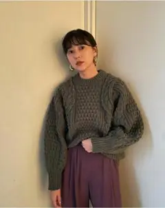 CLANE 完売品 手編みニット
