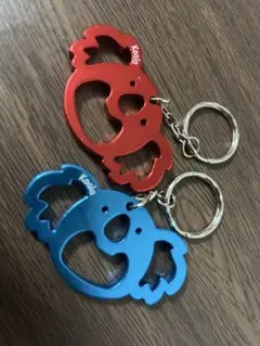 コアラ キーホルダー 赤 青 セット