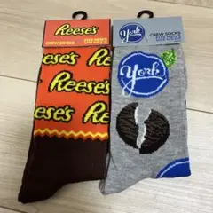 おもしろ靴下　アメリカ　お菓子　Reese’s York