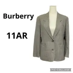 訳ありBurberryバーバリー 夏用ジャケット グレー 11AR ヴィンテージ