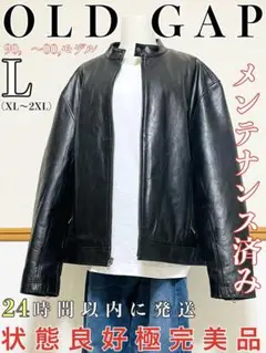 極美品 OLD GAP レザーライダースジャケット L 90〜00年モデル