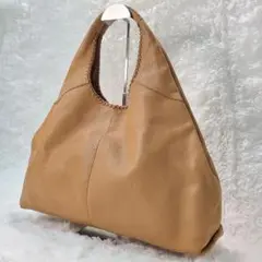 良品✨BANANA REPUBLIC ベージュ レザー トートバッグ 編み込み