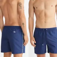 新品[Calvin Klein]ロゴテープショーツ/水着