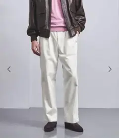 ドライワッシャー ２プリーツ ワイド チノパンツ