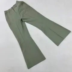 CHILLFAR フレアパンツ カーキ Mサイズ カジュアル 大人 シンプル