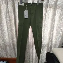 値下げ　新品　GTAツィード カーゴパンツ　オリーブ