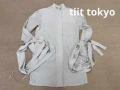 tiit tokyo ティートトウキョウ シルクコットン ブラウス シャツ