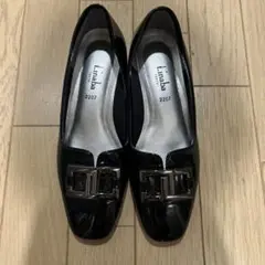 本日お値下げ！新品未使用品に近いt.inabaブラック パンプス　2207 23