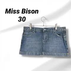 Miss Bison デニムミニスカート 30