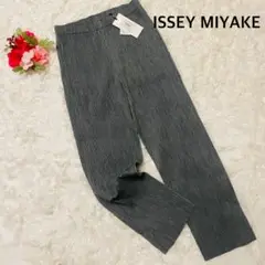 【美品】イッセイミヤケミー プリーツプリーズ パンツ グレー
