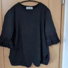 MUVEIL WORK 黒 半袖 Tシャツ