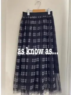 as know as チュールスカート