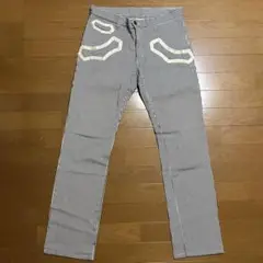 【希少】ナンバーナイン ペインターパンツ ヒッコリー ストライプ M相当 希少】ナンバーナイン ペインターパンツ ヒッコリー ストライプ