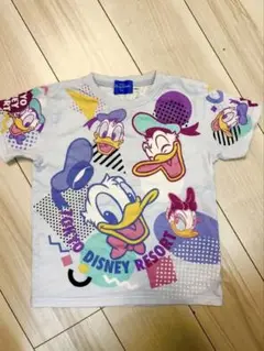 東京ディズニーリゾート　ドナルドダック　総柄Tシャツ 120