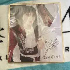 櫻坂46 サイン入り色紙A4