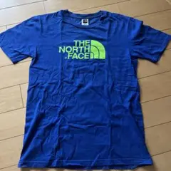 【美品】THE NORTH FACE Tシャツ　M ブルー グリーンロゴ