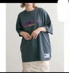 Champion グレー オーバーサイズTシャツ L