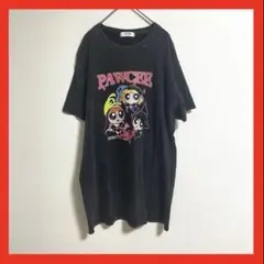 【美品】パワーパフガールズ　Tシャツ　ピグメント　黒　ブラック　プリント