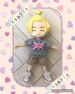 ねんどろいどどーる　服　普通丈プリントTシャツ/国旗＆ハーフパンツ　no.57