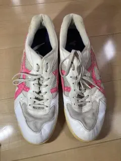 アシックス　バレーボールシューズ　オーダー　ピンクライン