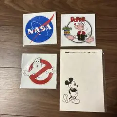 NASA ポパイ ゴーストバスターズ ミッキー ステッカーセット
